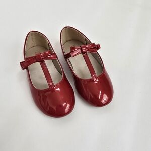 Gymboree Red Patent Leather Dress Shoes Girls Toddlers 8 Mary Jane